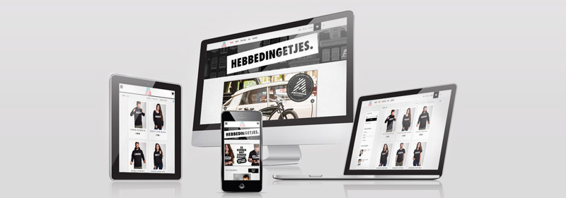 Webshop Hebbedingetjes.Amsterdam gemaakt door ZWF ontwerp