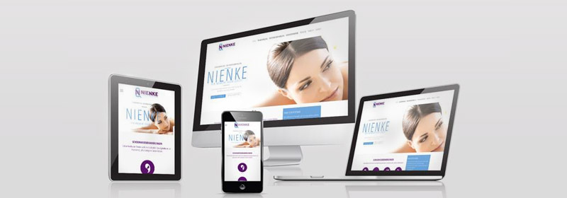Nieuwe website door ZWF ontwerp voorr Schoonheidssalon Nienke