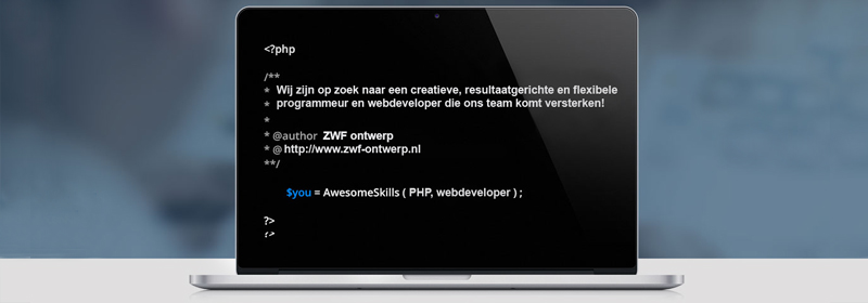 Wordt jij onze nieuwe PHP programeur en webdeveloper